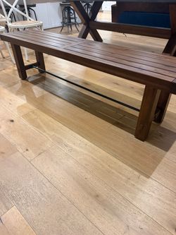 Pottery Barn Abbott table and bench