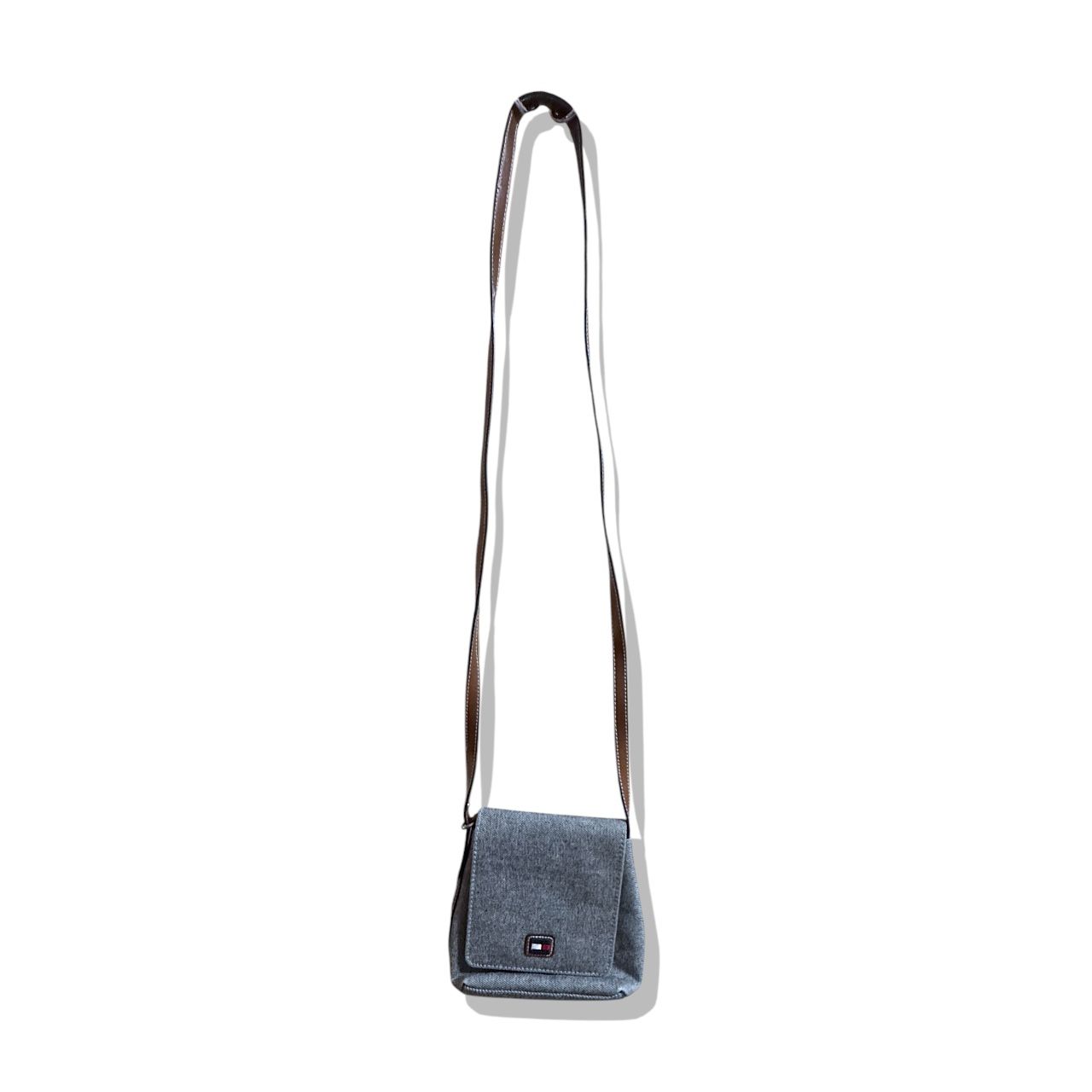 Tommy Hilfiger Denim Crossbody Vintage Sling Bag Gray
