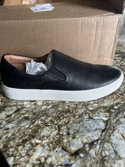 Frye Black Leather Tennis Shoe