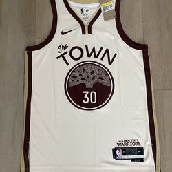 Nike Tan Stephen Curry Golden State Warriors 2025/26 City Edition Swingman Jersey - Mens Small