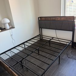 Full Bed Frame w/ USB A + Power Sockets