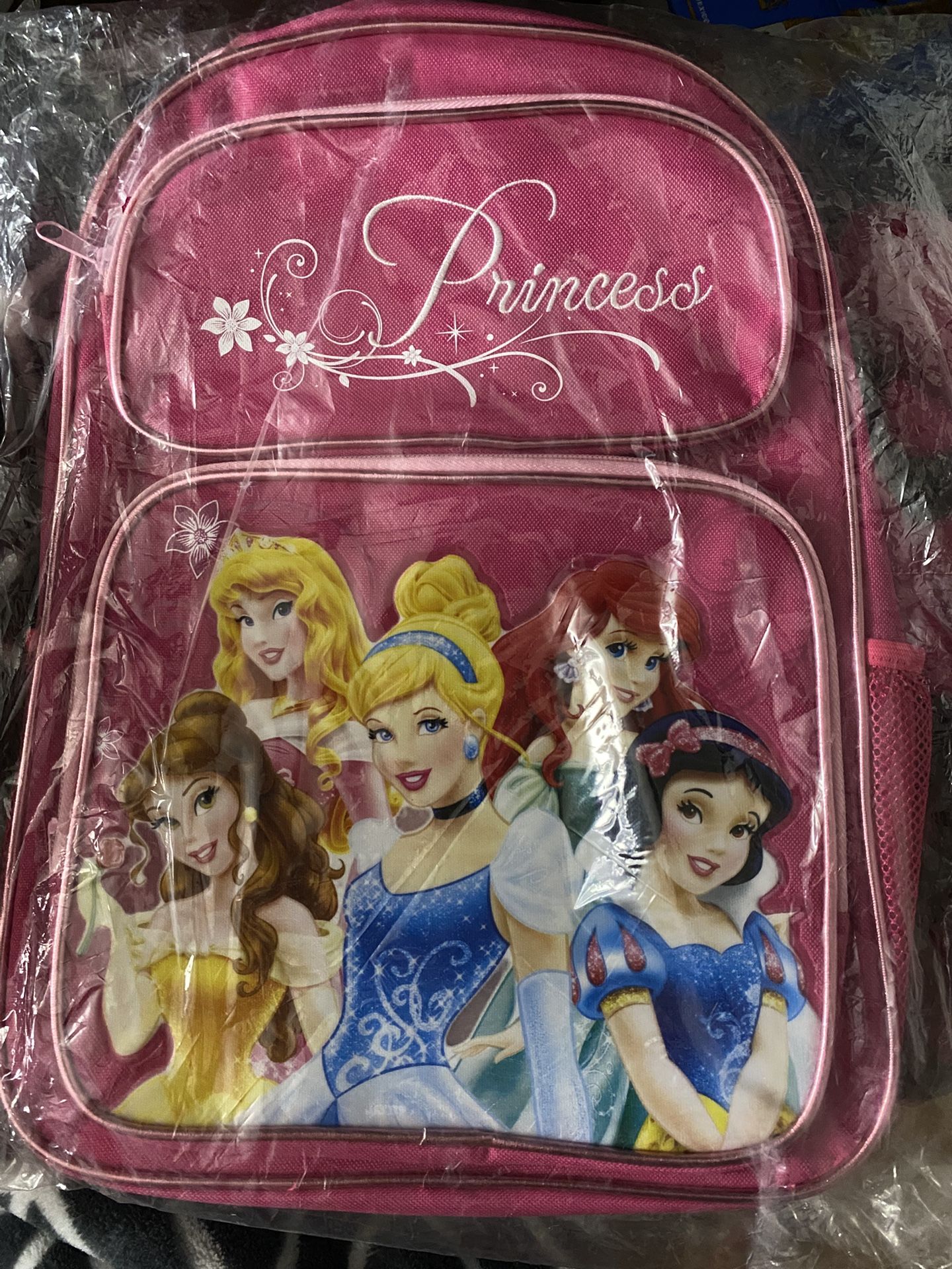Disney Princess Backpack- Belle, Aurora, Cinderella, Ariel, Snow White