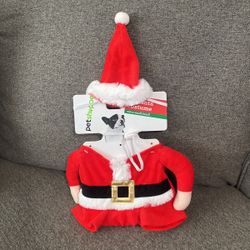 3 D Santa Costume For Pet Size Extra Small/small