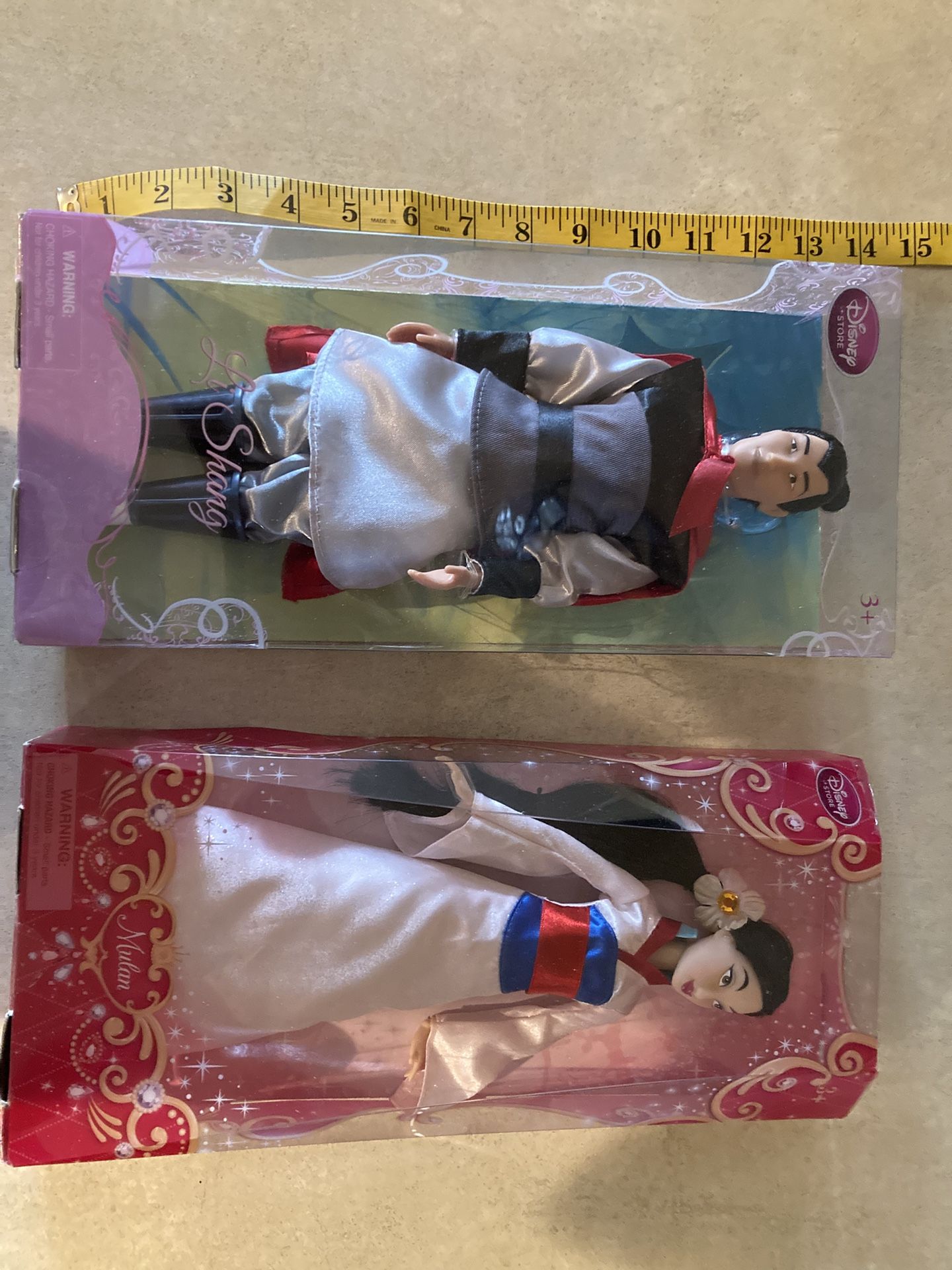 Disney Mulan and Li Shang 12” dolls