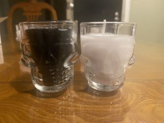 Halloween Skull Candles