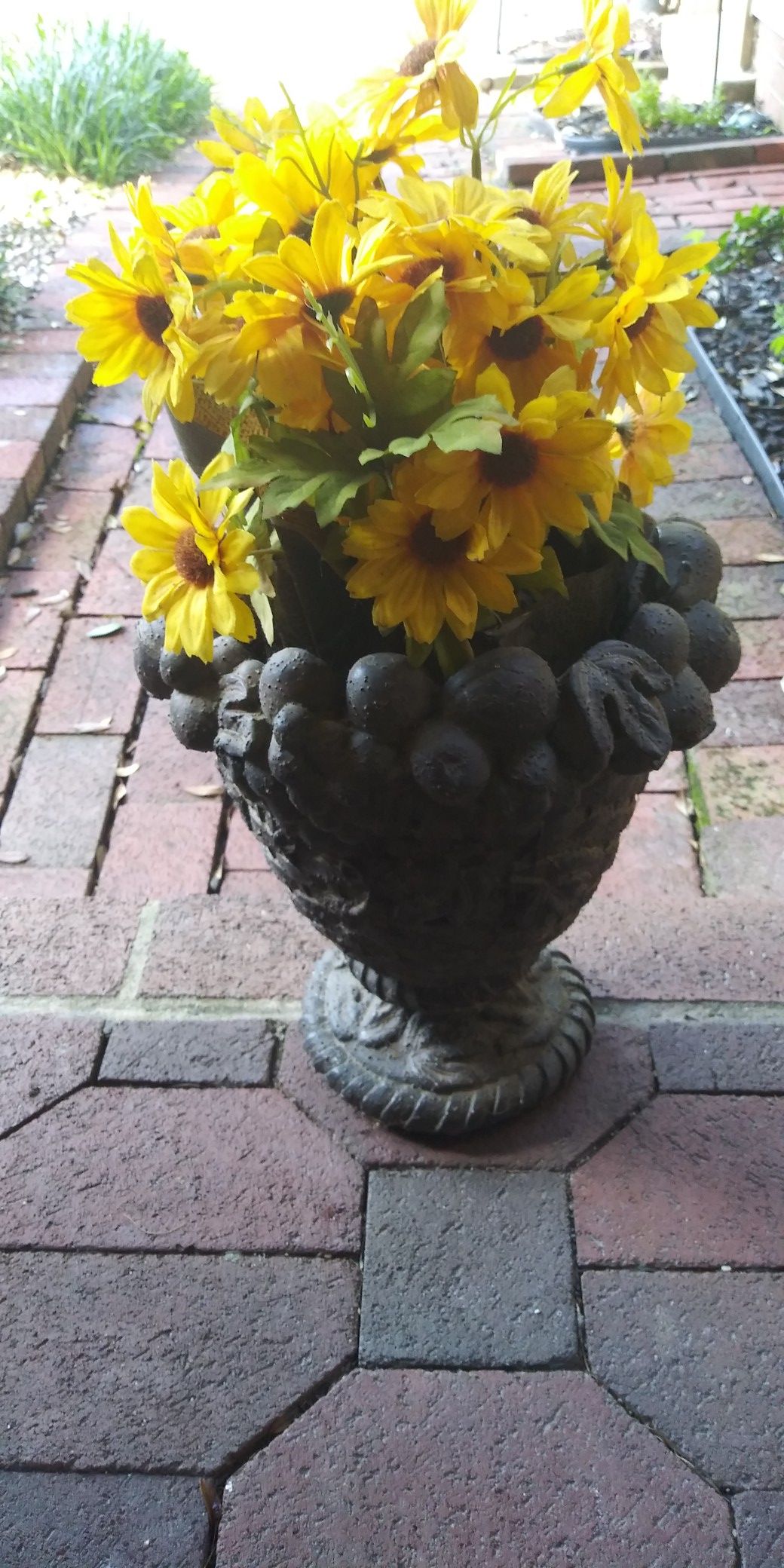 Flower pot vase plant artificial 18'