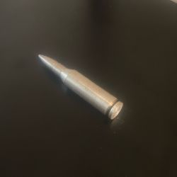 Silver 2 Oz .999 Shaped As .308 Round