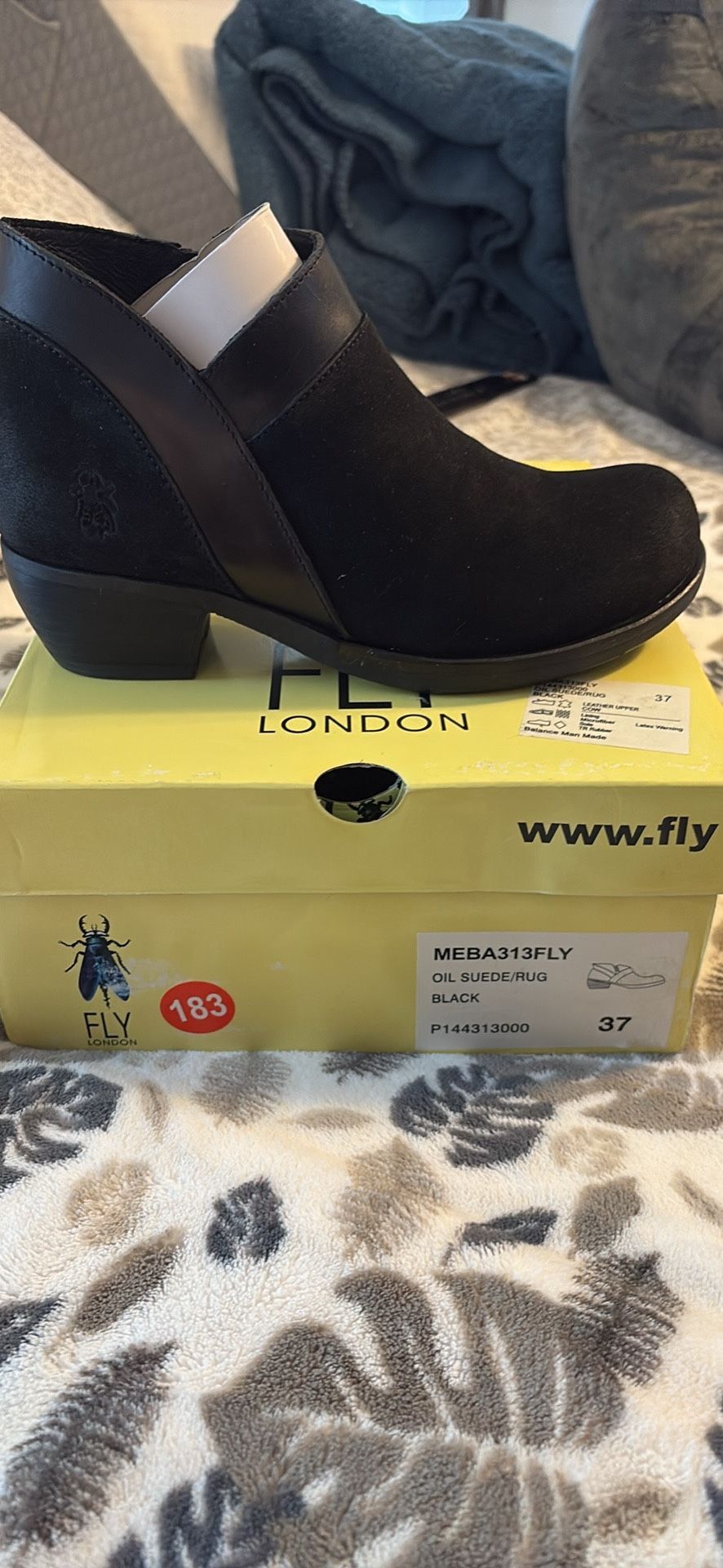 Fly London Black Ankle Boots
