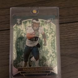 2024 Panini Totally Certified Saquon Barkley #73 Mirror Platinum Camo /35