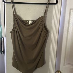 H&M olive green top