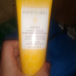 Earth to Skin Hand and Body Lotion, Honey Manuka, Almond Oil, Buttercream, 8 oz
