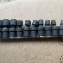 Williams Swivel Impact Socket Set 10 mm-19mm