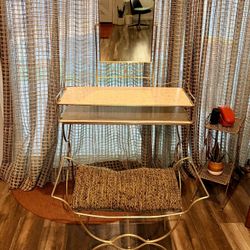 Vintage Hollywood Regency Vanity with bench 