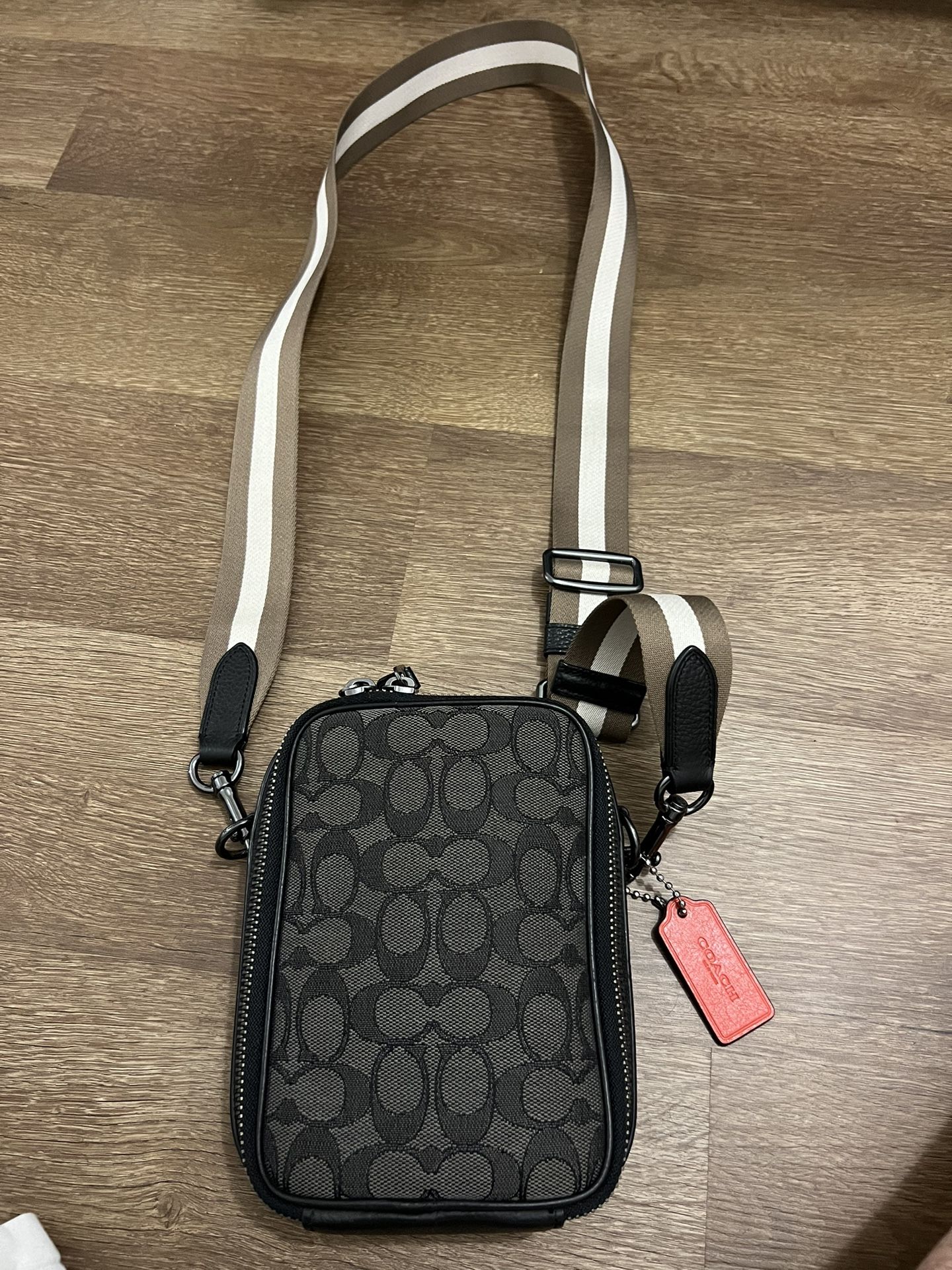 Coach, Black With Brown And White Removable Belt