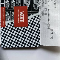 Vans Gift Card