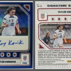 Taylor Kornieck 2023-24 Donruss Signature Series Blue 74/99