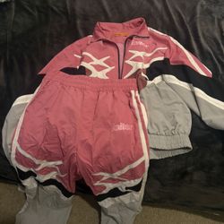Culture Kings Pink Loiter Tracksuit Size M