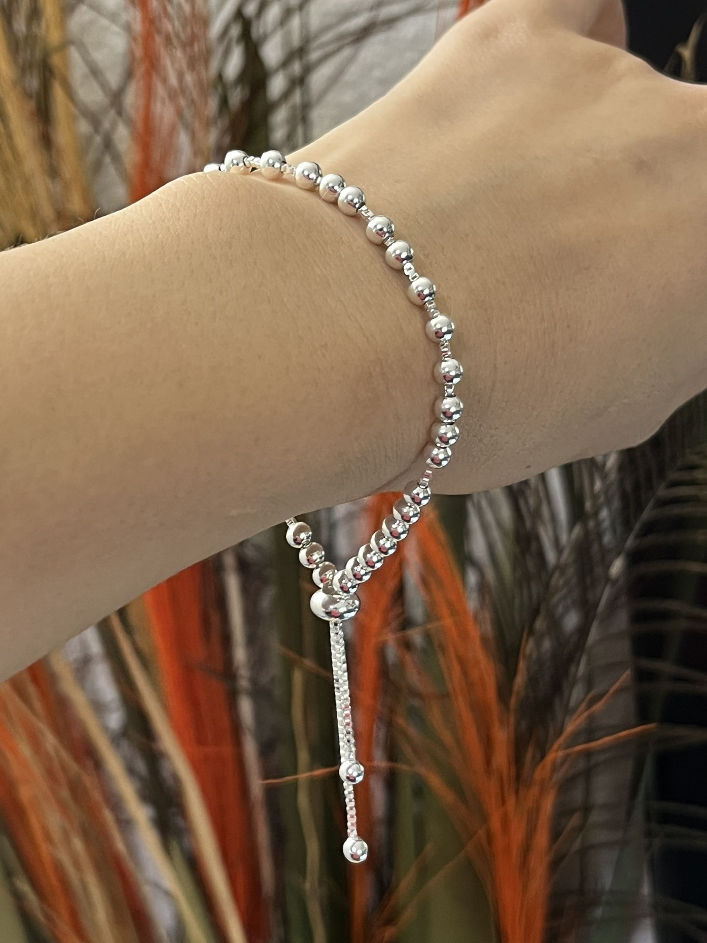 S925 silver beads bracelet,Heart bear cube stretch bracelet,Chunky bohemian bracelet,Heart bracelet,Teddy Bear Bracelet,Gift women DETAILS * Materi