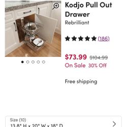 2 Tier Pull Out Shelves(2 Boxes NEW)