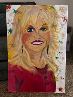 Dolly Parton Acrylic Painting