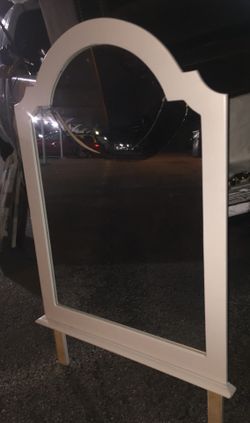 Dresser mirror cracked on top