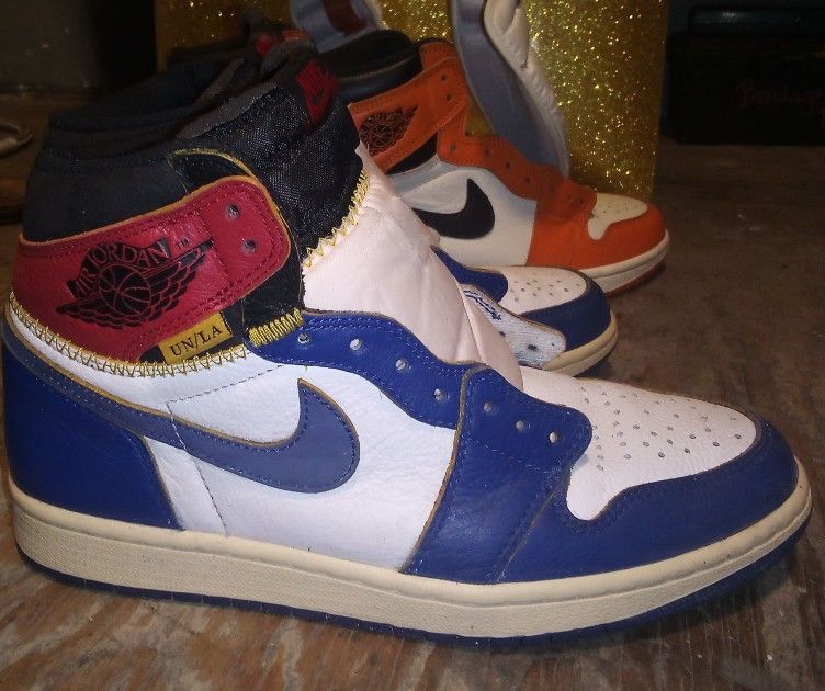 NIKE AIR JORDAN 1 RETRO HIGH OG NRG x UNION STORM BLUE Size 8 Mens