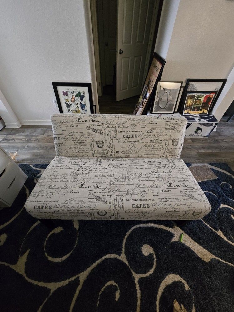 Black And White Loveseat