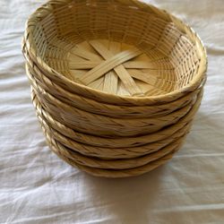7 Baskets For Party Snacks Or Tortillas 