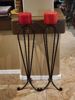 Iron Floor Standing Candlelabra