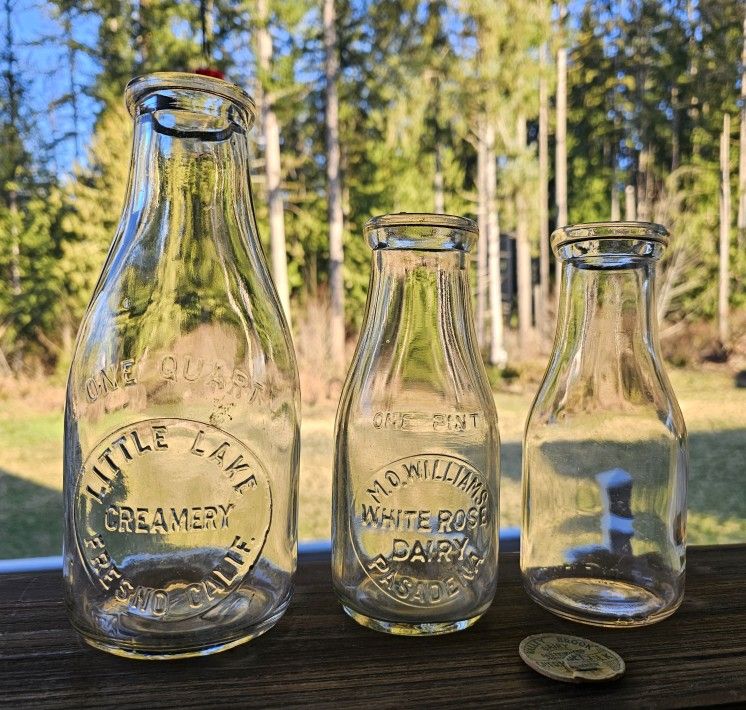 Vintage Milk Bottle – Duraglas, Bottle Cap