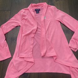 Girls Hot Pink Cardigan Size 5/6 By US Polo Assn. #4