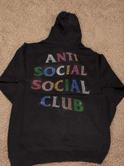 Small Anti Social Social Club Rhinestone Hoodie