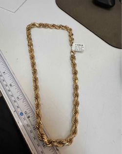 22” 10k rope chain 156.2grams