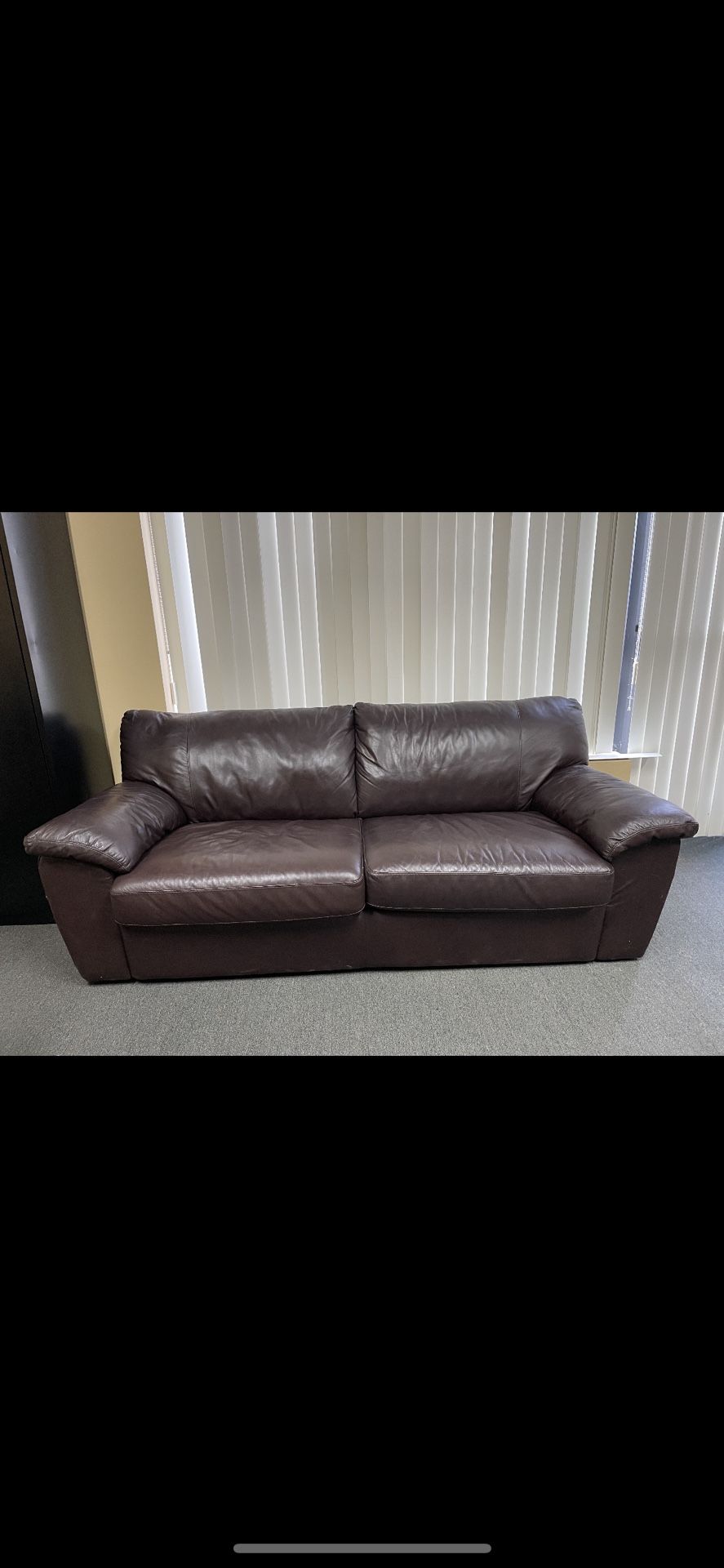 Brown sofa Pull Out Bed