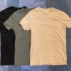 Jcrew T-Shirts, 3-Pack, Broken-In, Slim Fit, XS
