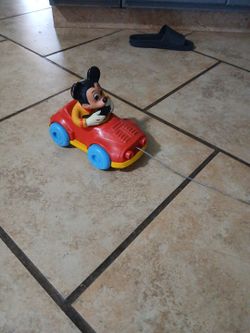 Vintage Mickey Mouse Pull Car