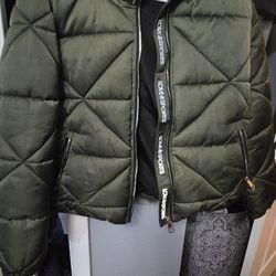 Green Puffer Coat