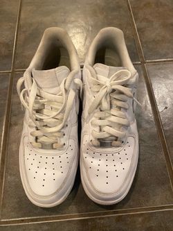 White Air Force Ones Size 9