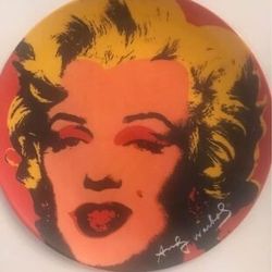 Marilyn Monroe Plate Inspired By Andy Warhol 