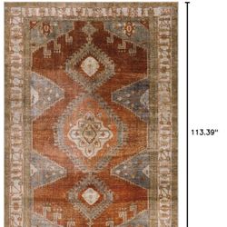 Beautiful Area Rug - New - Machine Washable 