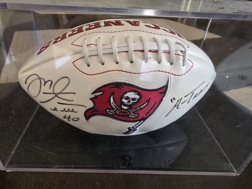 Alstott Signed Superbowl Football 