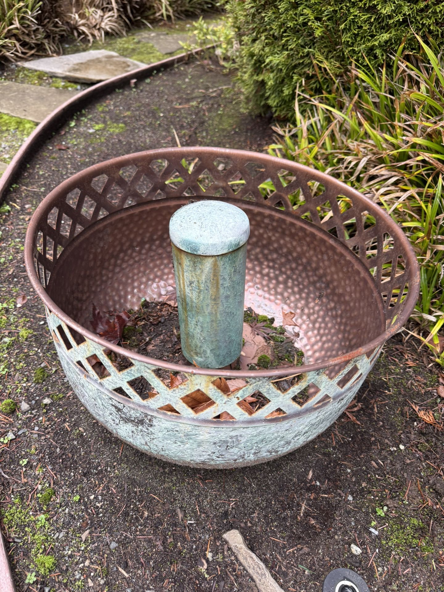 Hose Holder Pot Decorative Outdoor Lattice 