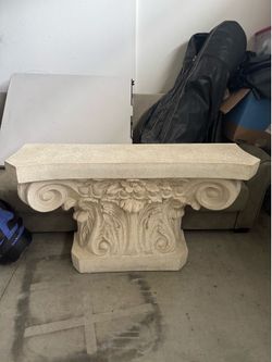 Large Corinthian style console table