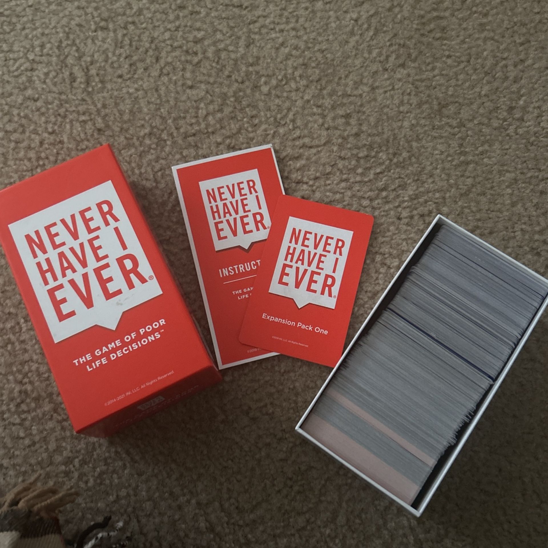 Never Have I Ever Card Game