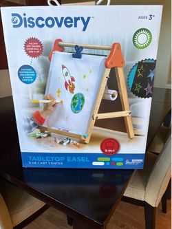 New Discovery Kids 3-in-1 Table Top Art Easel