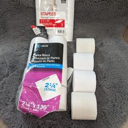 Lot of Paper Rolls for Calculators, Adding Machines & Cash Registers, credit/ debit card printers