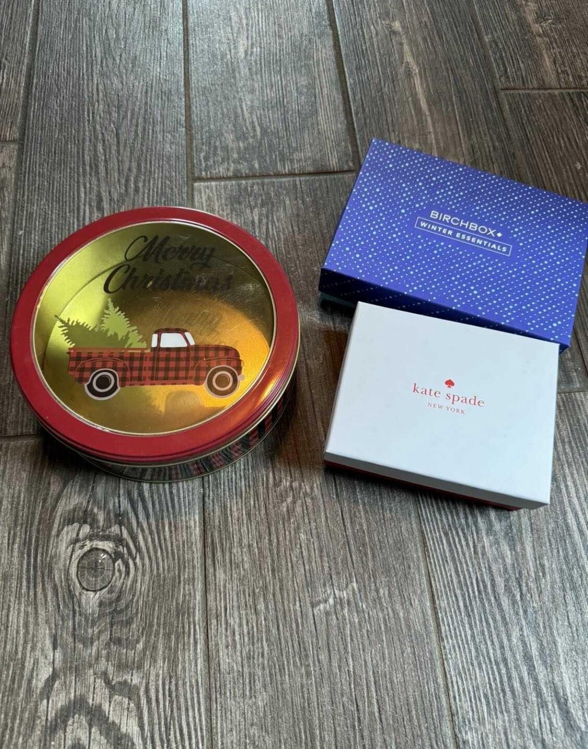 Christmas Tin and Small Gift Boxes