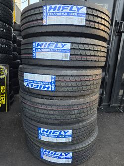 Hifly 225/70R19.5 14PR Commercial Tires $190 each plus tax free instalation
