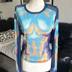 Unisex Mesh Colorful Top
