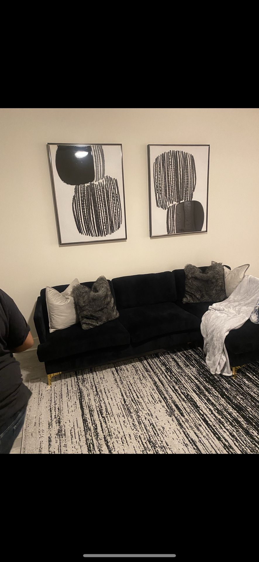 Black Sectional